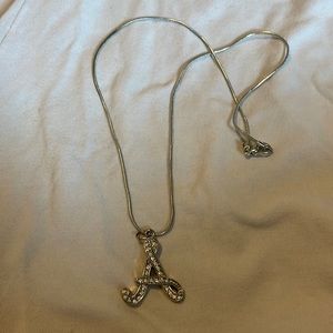 A - cubic zirconia necklace